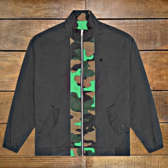 HUF ✦ Camo Reversible Cambridge Harrington Jacket ✦ Men’s S Double-Layer Cotton - Picture 4 of 9